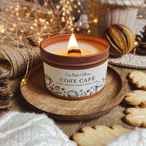 Wood Wick Candle | Cosy Cafe