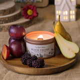Wood Wick Candle | Black Velvet