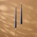 Pair of Dinner Candles - Deep Navy