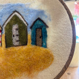 Needle Felting - Beach Huts | Saturday 1st August - 2pm till 5pm