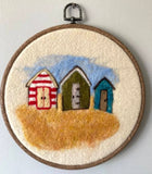 Needle Felting - Beach Huts | Saturday 1st August - 2pm till 5pm