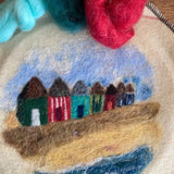Needle Felting - Beach Huts | Saturday 1st August - 2pm till 5pm