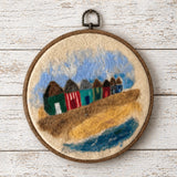 Needle Felting - Beach Huts | Saturday 1st August - 2pm till 5pm