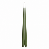 Pair of Dinner Candles - Earth Green