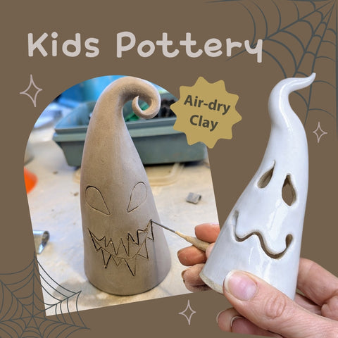 Kids Pottery - Air-Dry Clay Ghosts | Thursday 30th October - 10.30am till 12.30pm