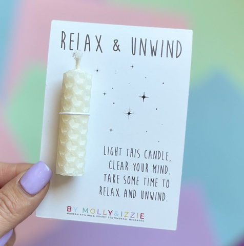 Relax & Unwind Beeswax Candle