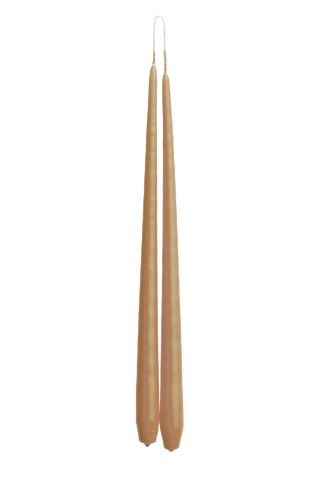 Pair of Dinner Candles - Mocha