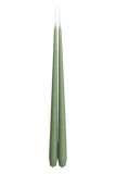 Pair of Dinner Candles - Sage Green