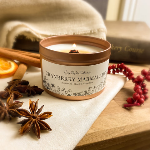 Wood Wick Candle | Cranberry Marmalade